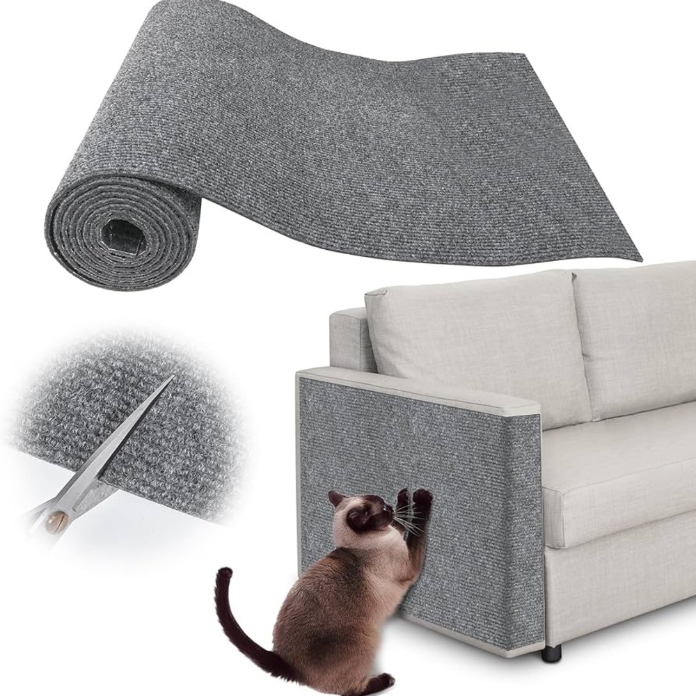 Cat Scratch Furniture Protector - 118" x 15.8" Trimmable Self-Adhesive Cats Cla